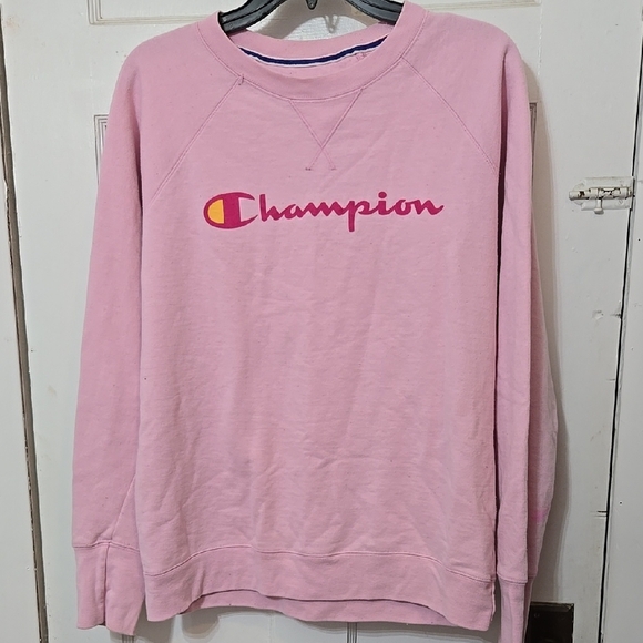 Champion Sweaters - Champion Pink Sweatshirt Size Large Used